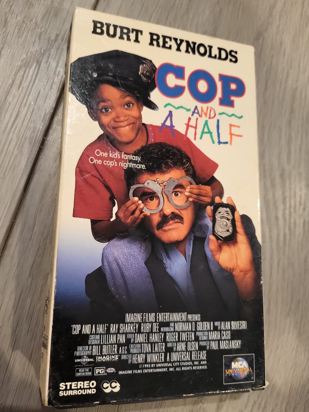 Cop and a Half VHS 1993 Burt Reynolds Vintage